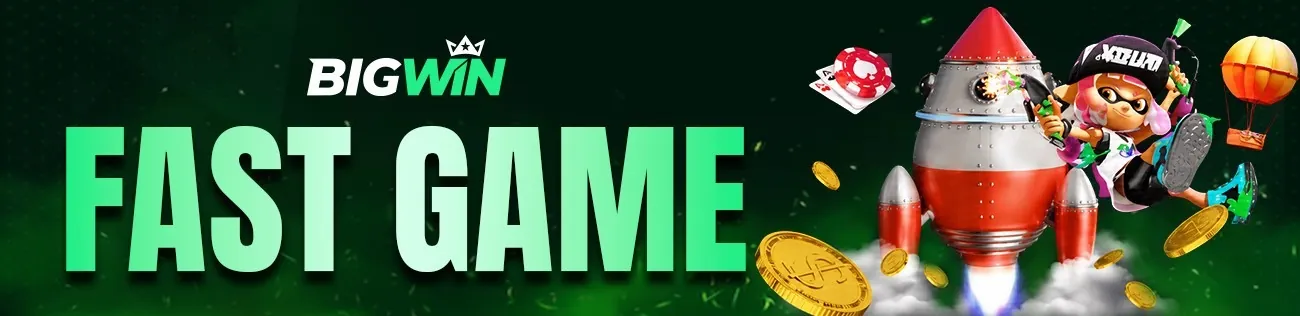 BIGWIN instant win fast games banner