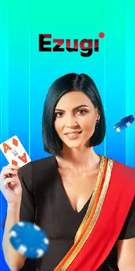 Ezugi live casino dealer on BIGWIN